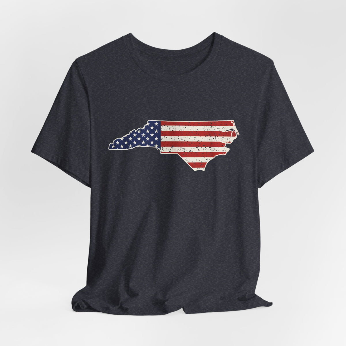 North Carolina American Flag Map T-Shirt