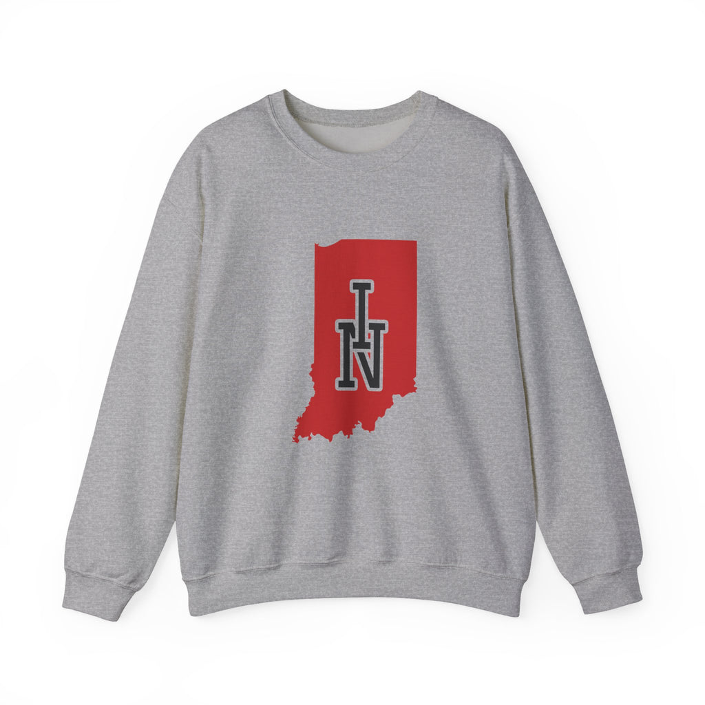 Indiana Varsity Monogram Map Crewneck Sweatshirt