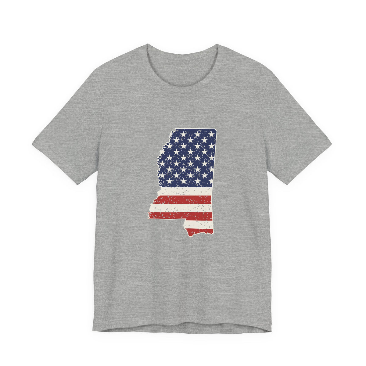 Mississippi American Flag Map T-Shirt