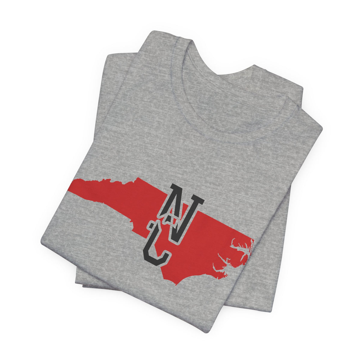 North Carolina Varsity Monogram Map T-Shirt