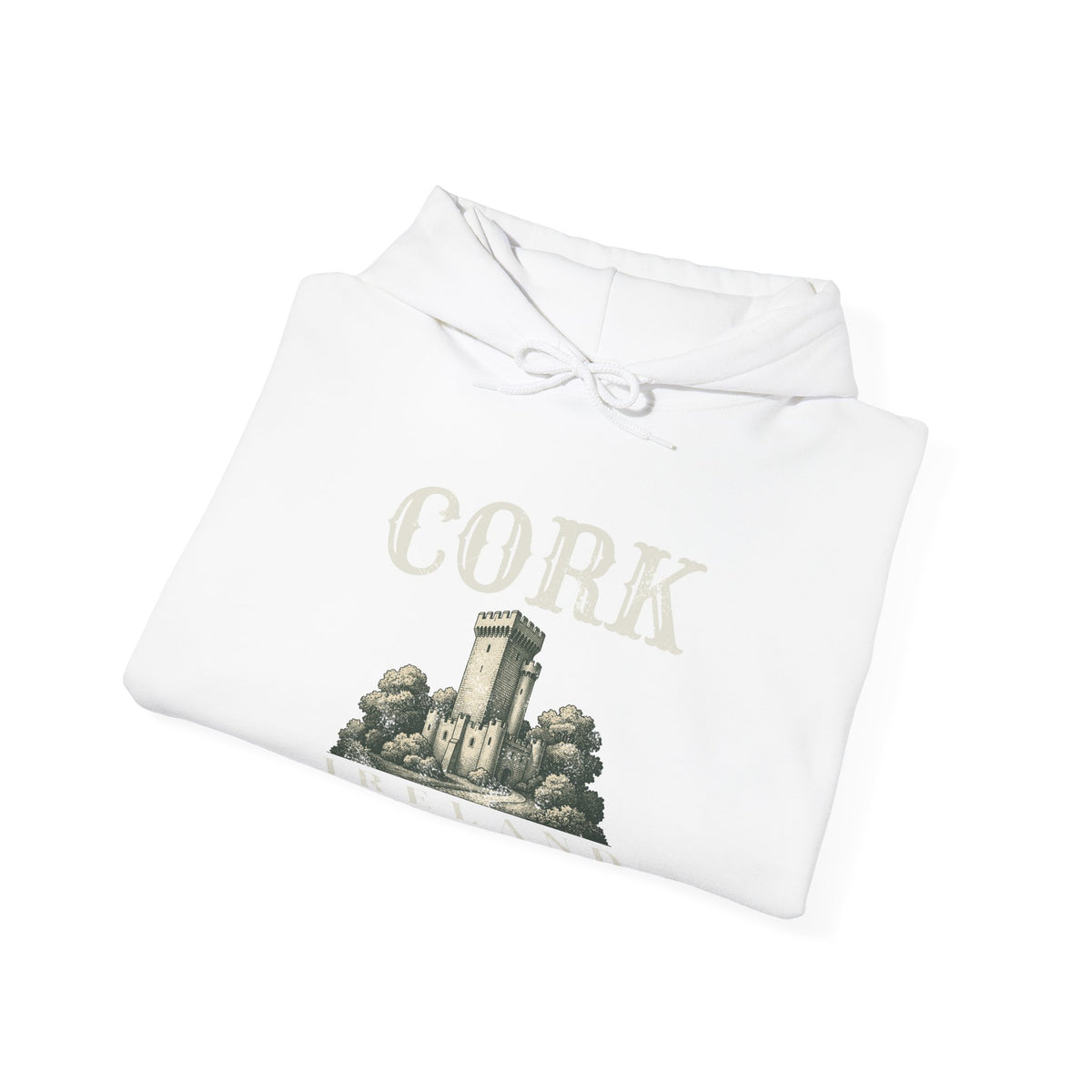 Cork Ireland Est 1185 Castle Sketch Hoodie