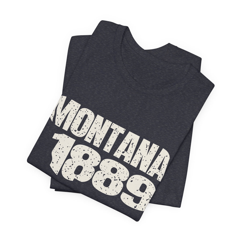 Montana Vintage Letters Map T-Shirt