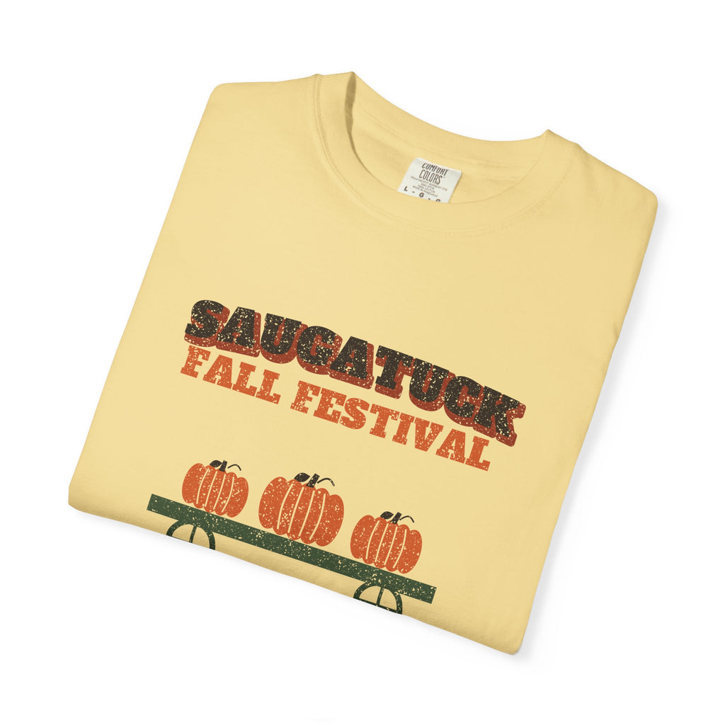 Saugatuck Michigan Fall Festival Hay Wagon T-Shirt