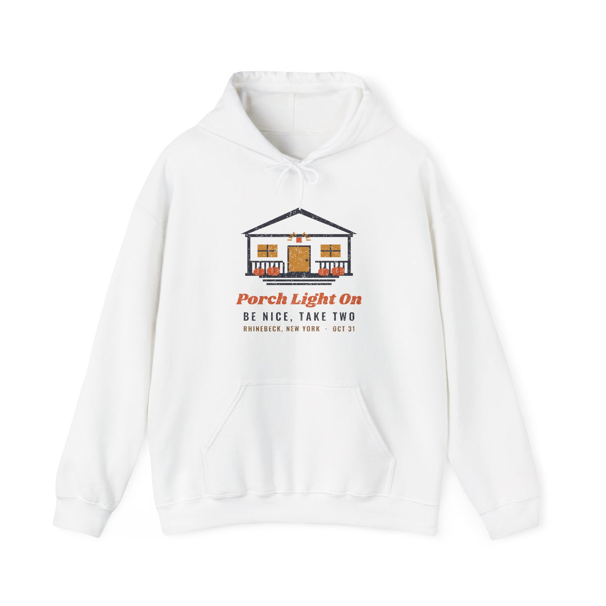 Porch Light On Rhinebeck New York Trick or Treat Hoodie
