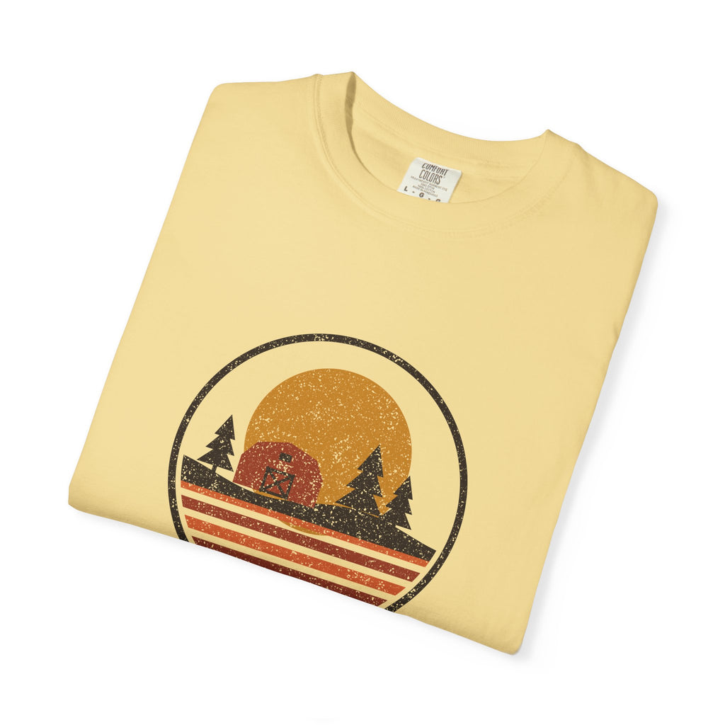 Harvest Moon Over Pennsylvania Retro Badge T-Shirt