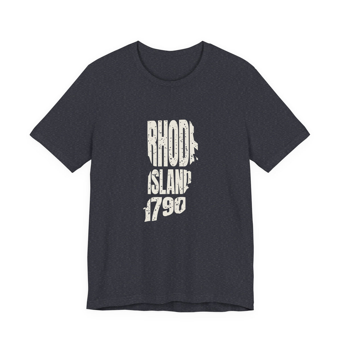 Rhode Island Vintage Letters Map T-Shirt