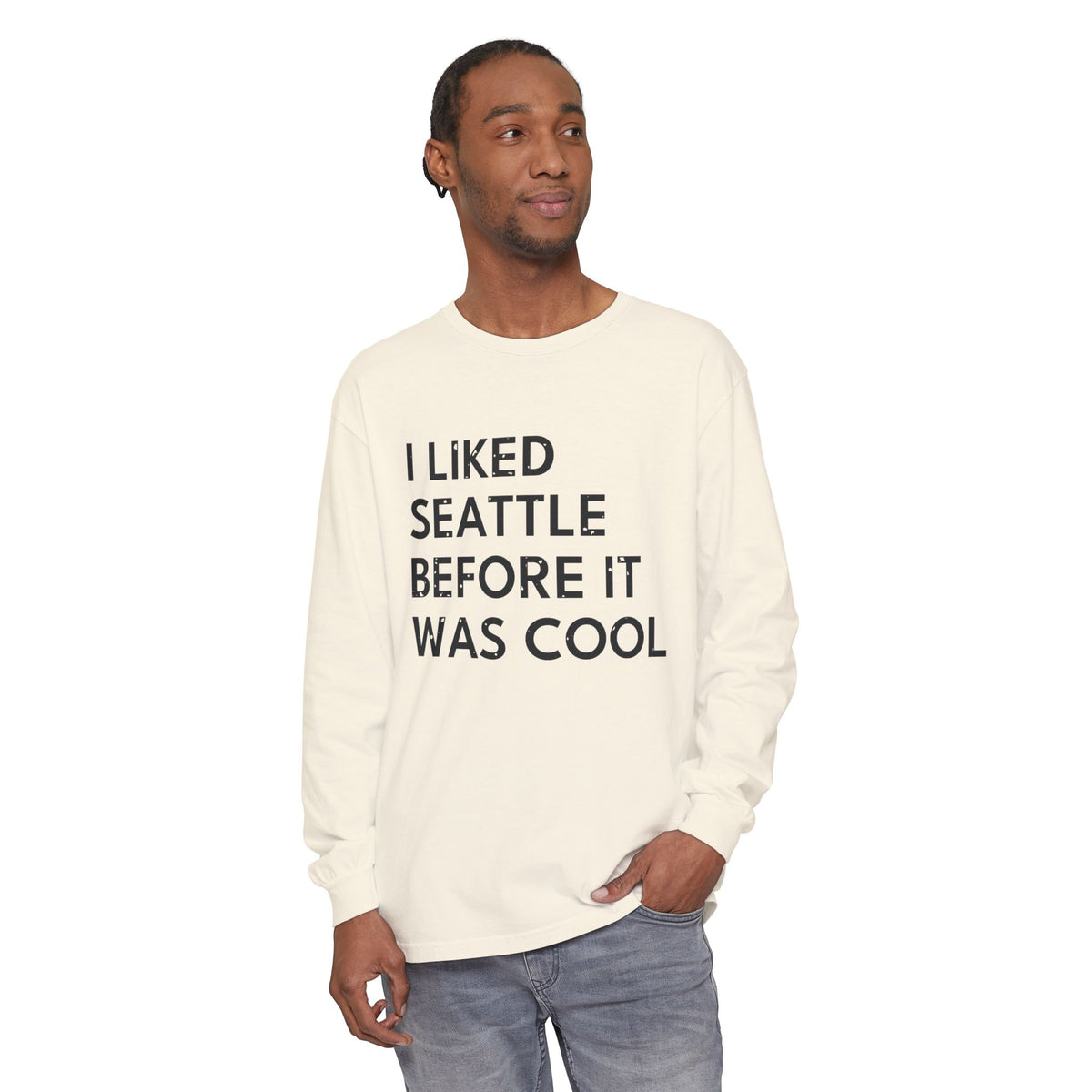 I Liked Seattle Before It Was Cool Retro Hometown Long Sleeve Tee