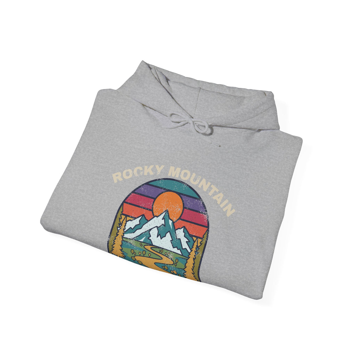 Rocky Mountain National Park Retro Sunset Hoodie