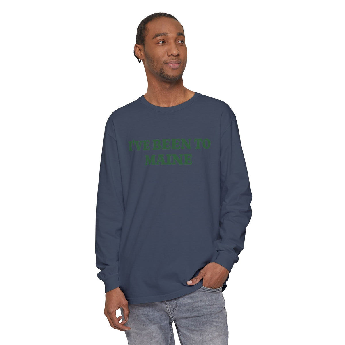 I've Been to Maine Vintage Travel Souvenir Long Sleeve Tee