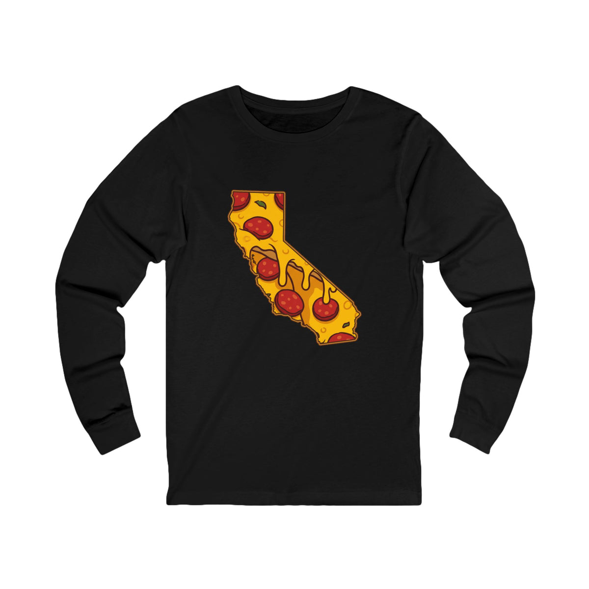 California Pizza Map Long Sleeve Tee