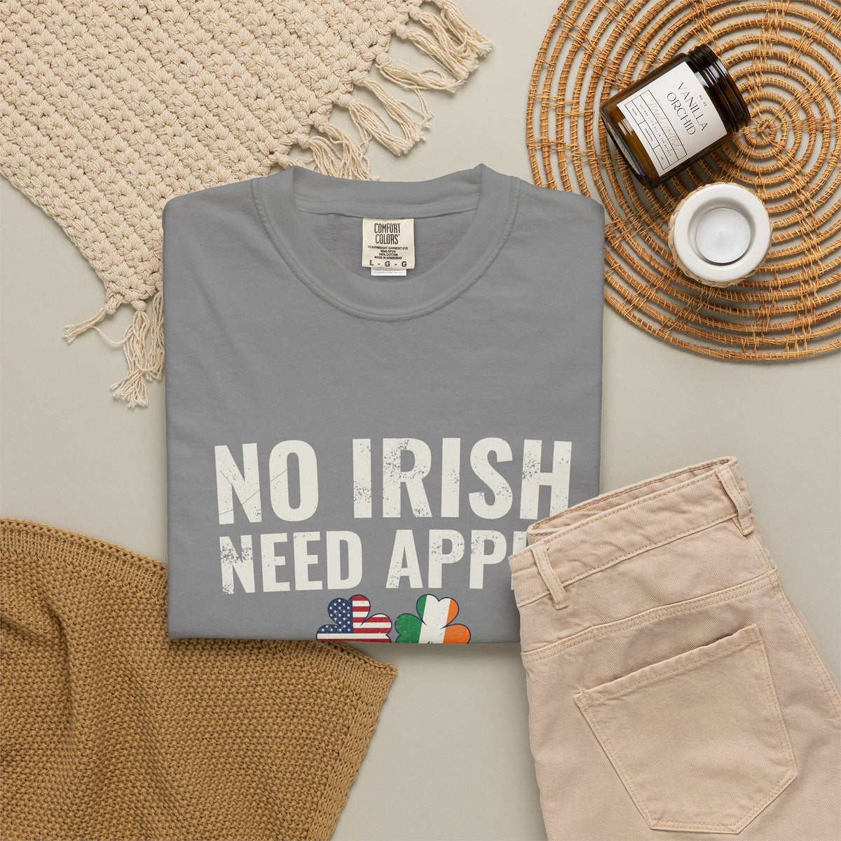 No Irish Need Apply Irish American Shamrocks T-Shirt