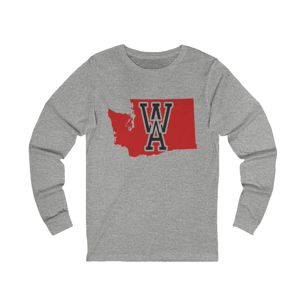 Washington Varsity Monogram Map Long Sleeve Tee