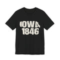 Iowa Vintage Letters Map T-Shirt