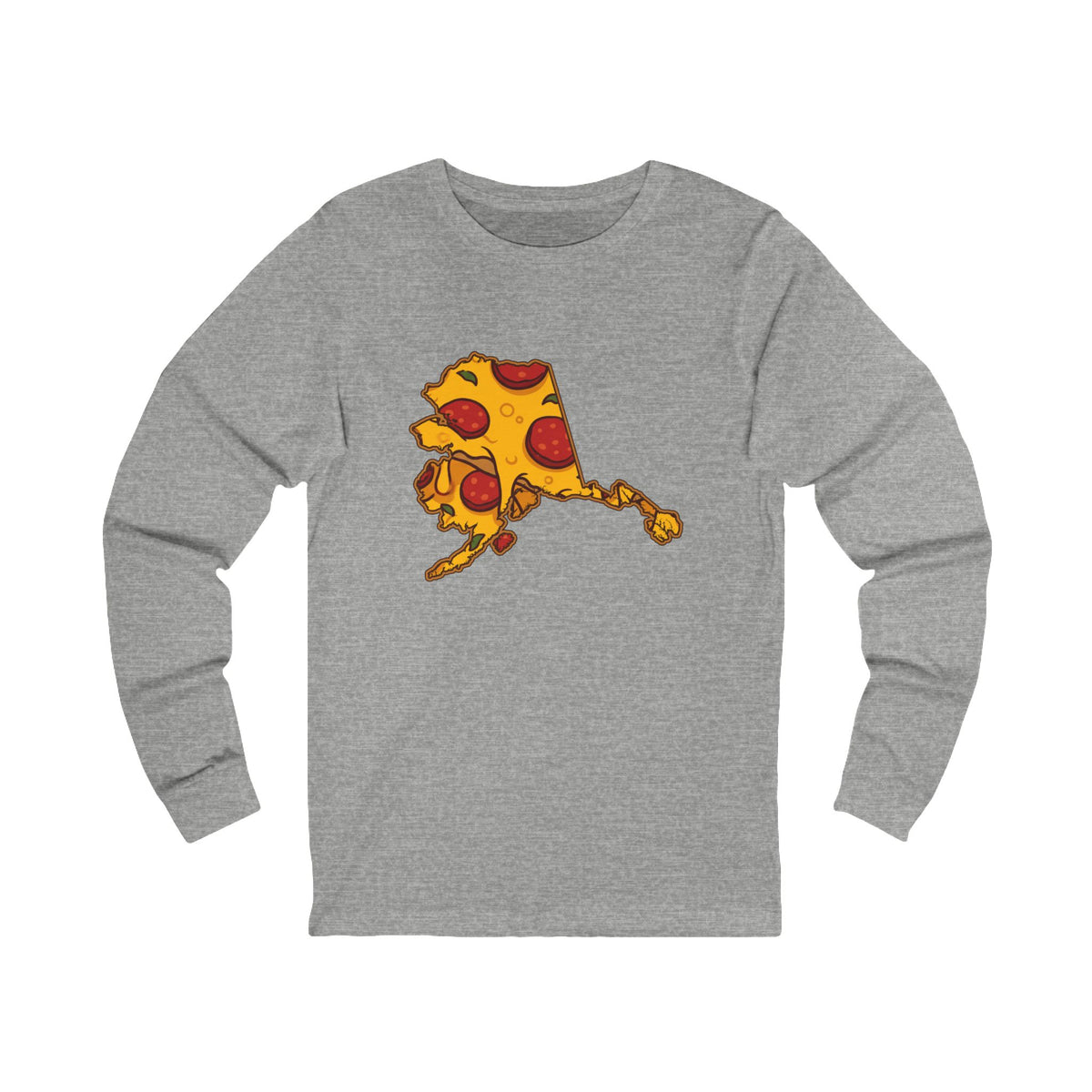 Alaska Pizza Map Long Sleeve Tee