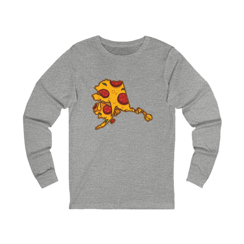 Alaska Pizza Map Long Sleeve Tee