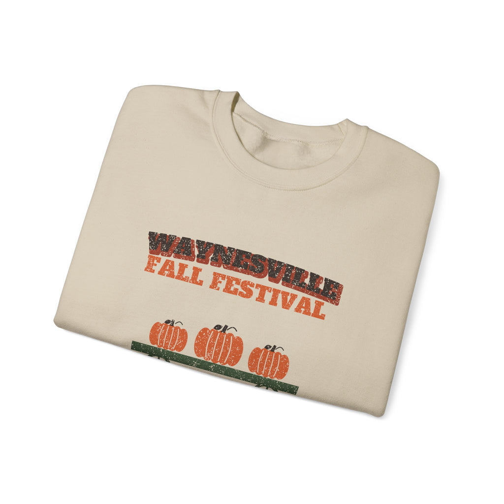 Waynesville Ohio Fall Festival Hay Wagon Crewneck Sweatshirt