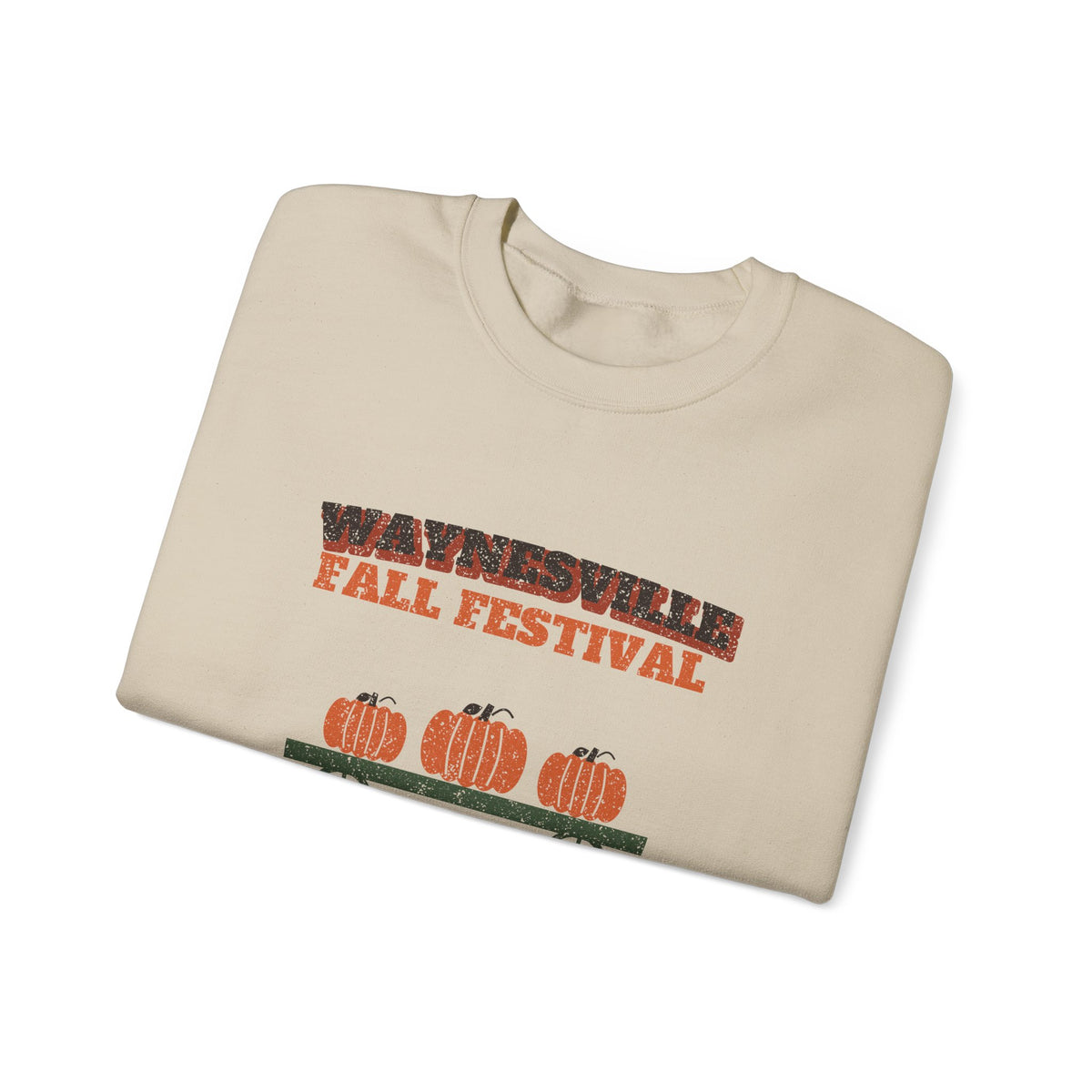 Waynesville Ohio Fall Festival Hay Wagon Crewneck Sweatshirt
