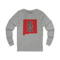 New Mexico Varsity Monogram Map Long Sleeve Tee