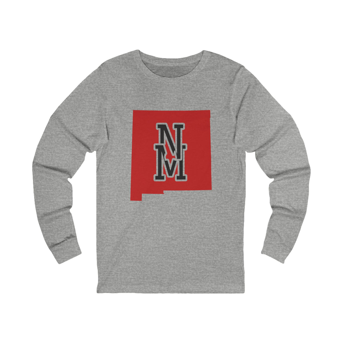 New Mexico Varsity Monogram Map Long Sleeve Tee