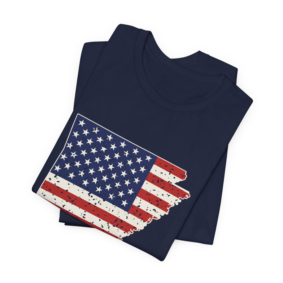 Arkansas American Flag Map T-Shirt