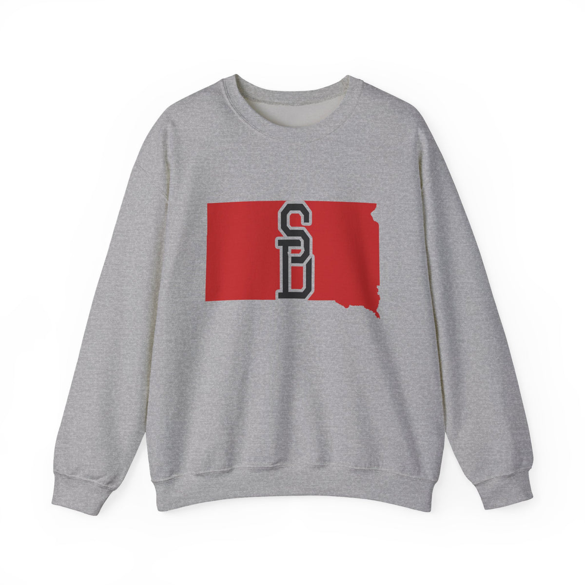 South Dakota Varsity Monogram Map Crewneck Sweatshirt