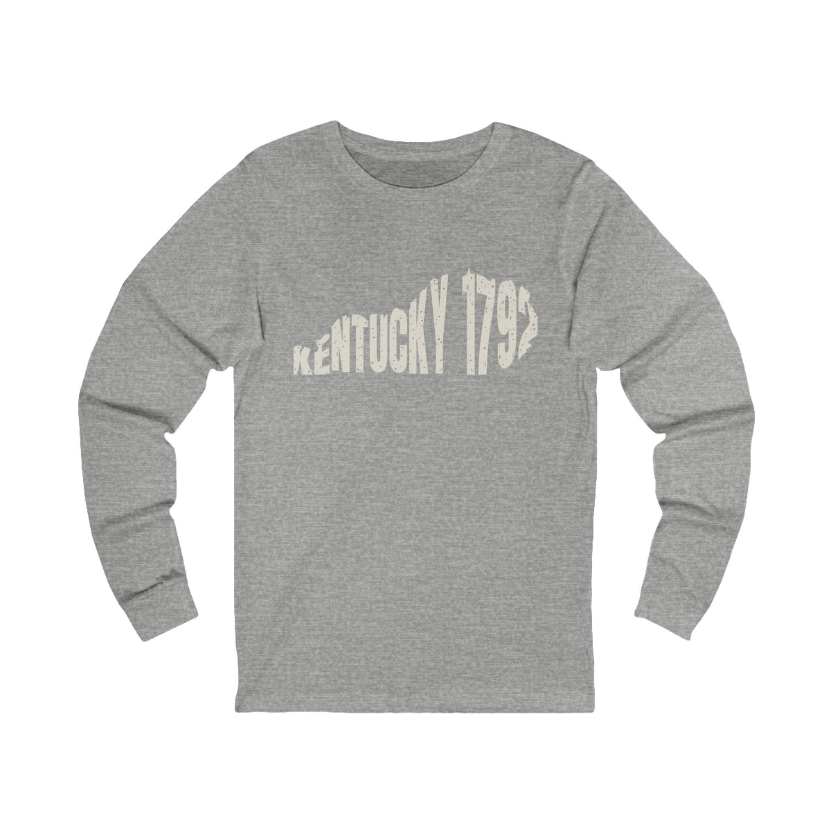 Kentucky Vintage Letters Map Long Sleeve Tee