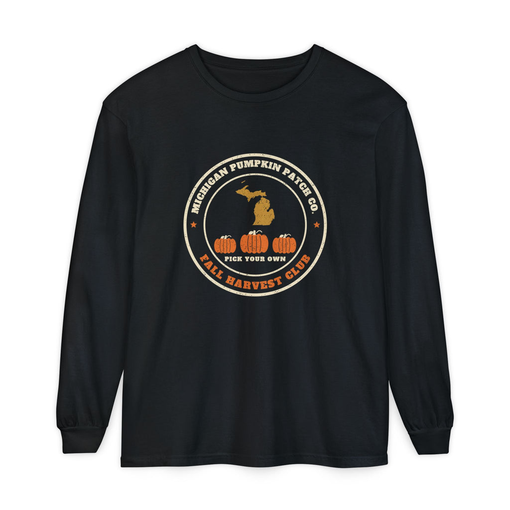 Michigan Pumpkin Patch Co. Badge Long Sleeve Tee
