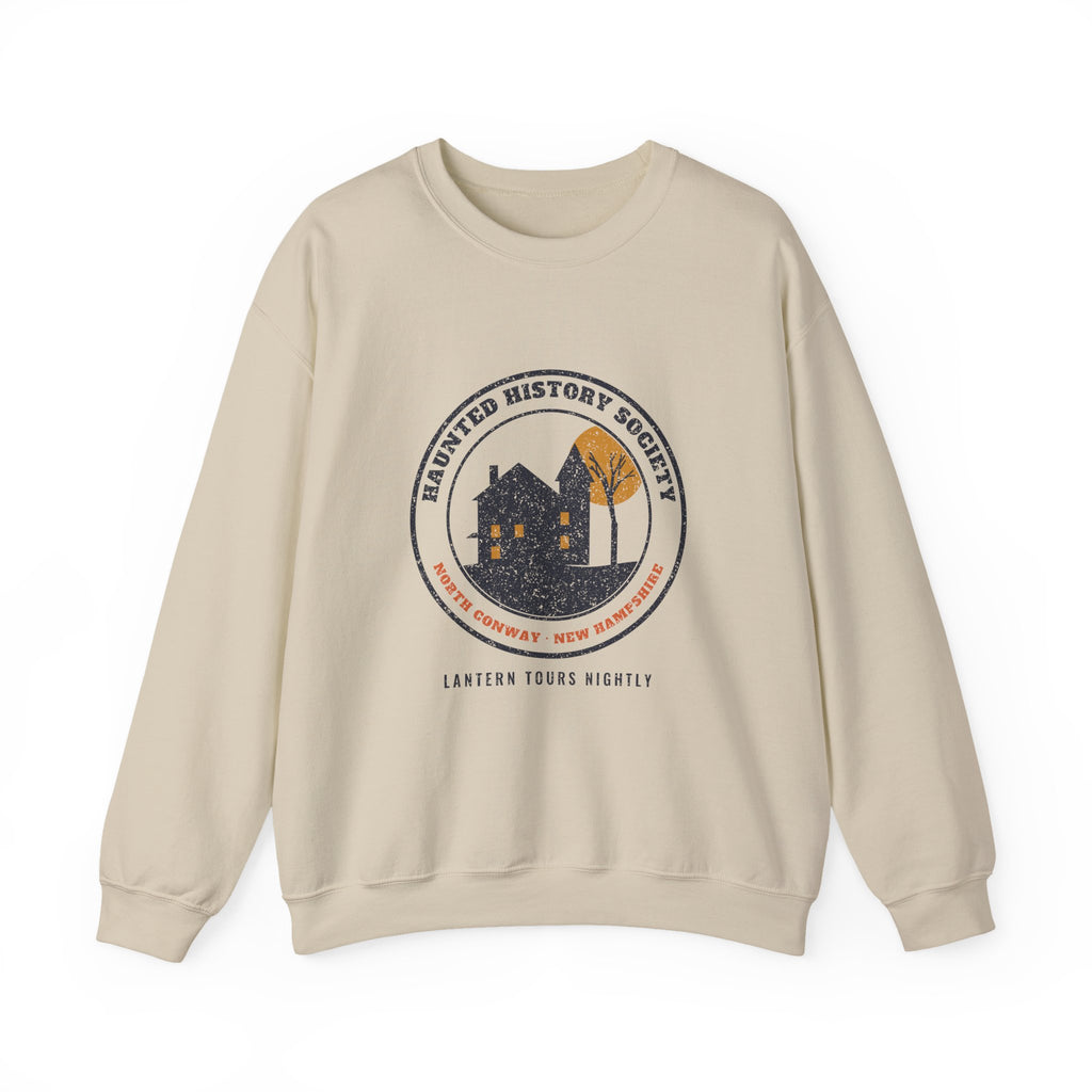 North Conway New Hampshire Haunted History Society Seal Crewneck Sweatshirt