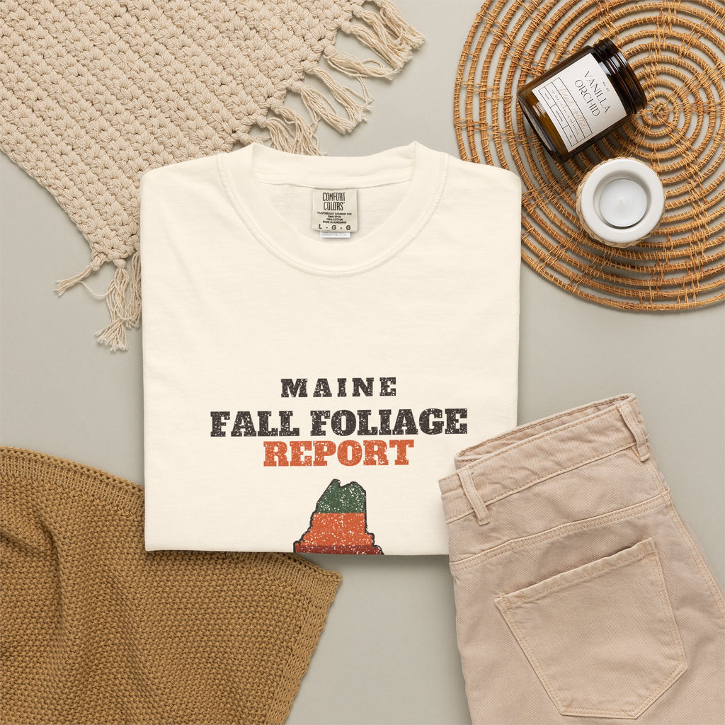 Maine Fall Foliage Report Map T-Shirt