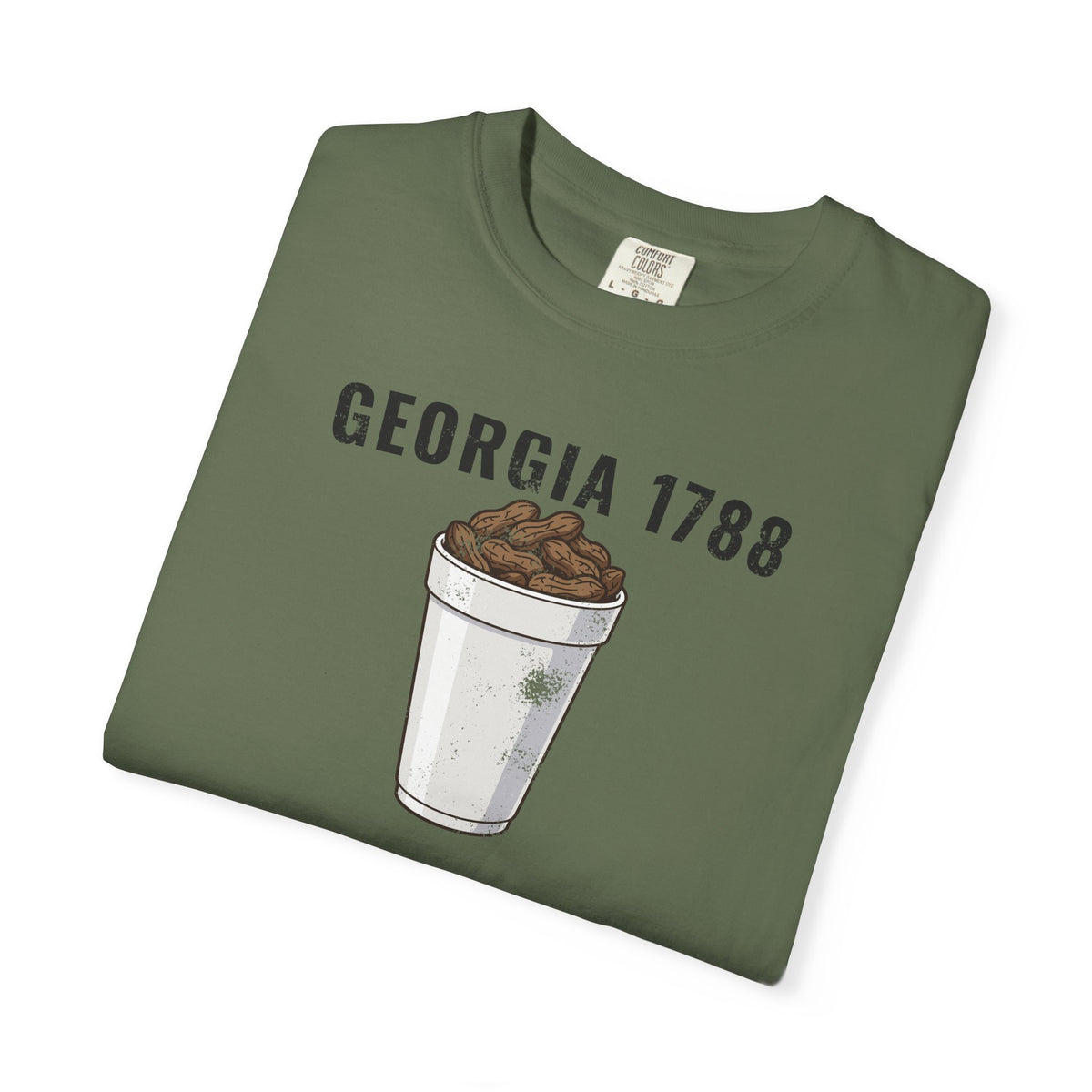 Georgia Boiled Peanuts Retro Food Illustration T-Shirt