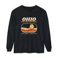 Ohio Foliage Report Retro Landscape Long Sleeve Tee