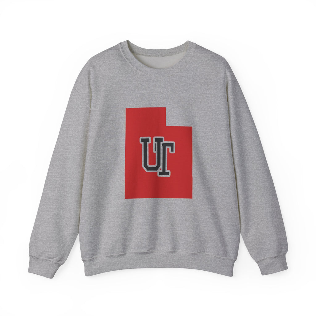 Utah Varsity Monogram Map Crewneck Sweatshirt