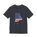 Rhode Island American Flag Map T-Shirt