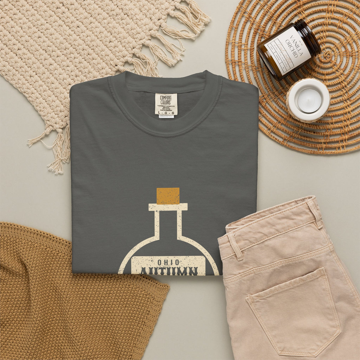 Ohio Autumn Apothecary Flask T-Shirt