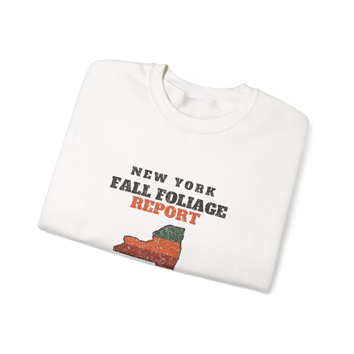 New York Fall Foliage Report Map Crewneck Sweatshirt