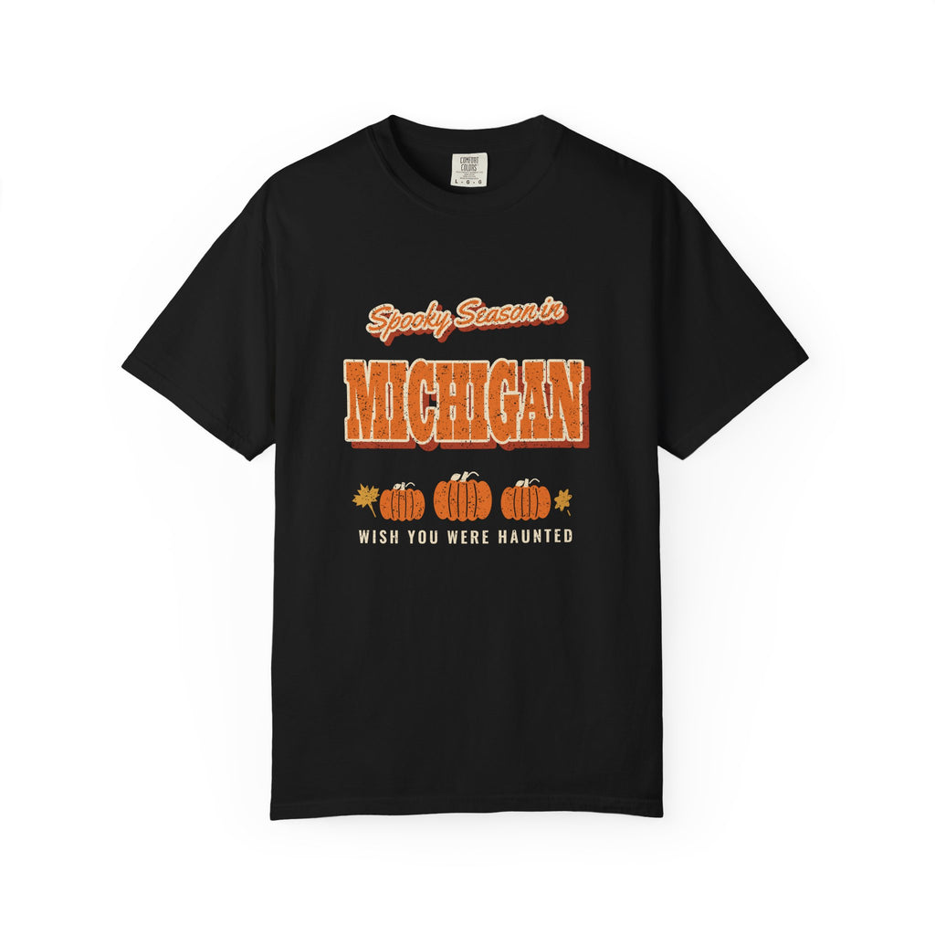 Spooky Season in Michigan Vintage Postcard T-Shirt