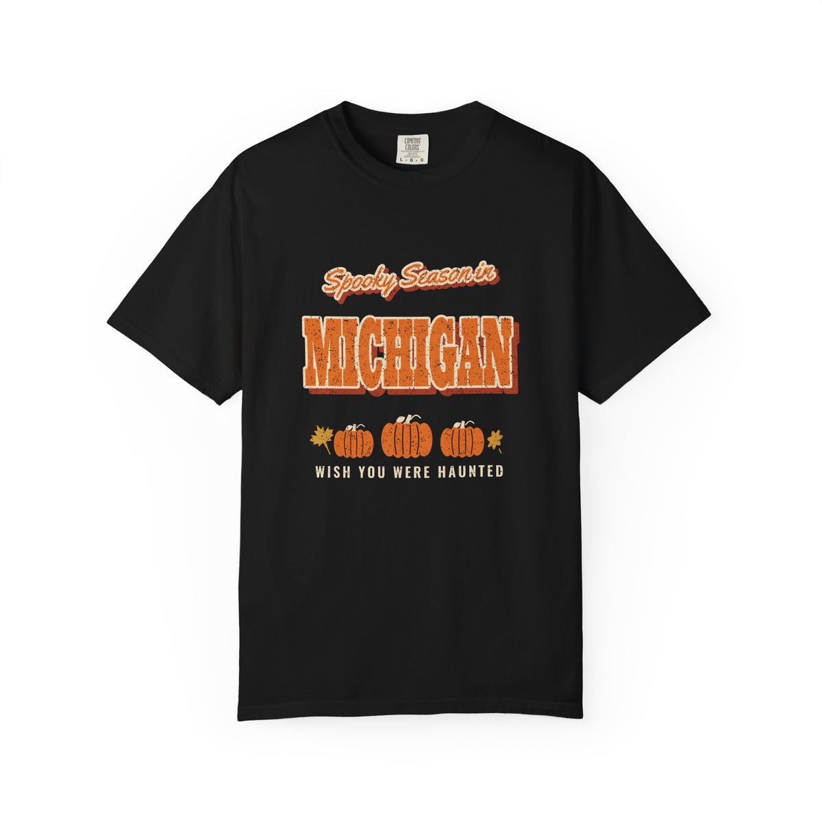 Spooky Season in Michigan Vintage Postcard T-Shirt
