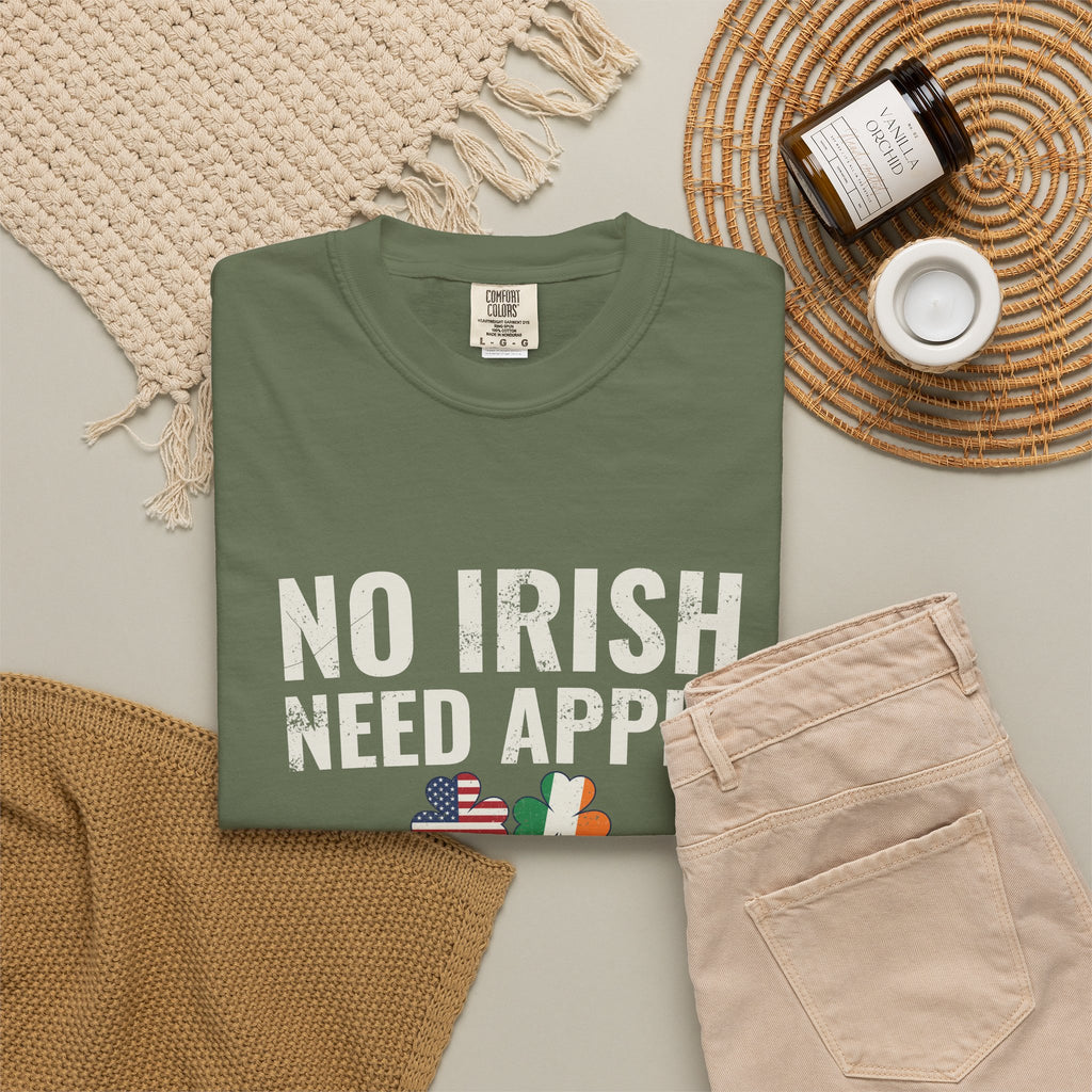 No Irish Need Apply Irish American Shamrocks T-Shirt