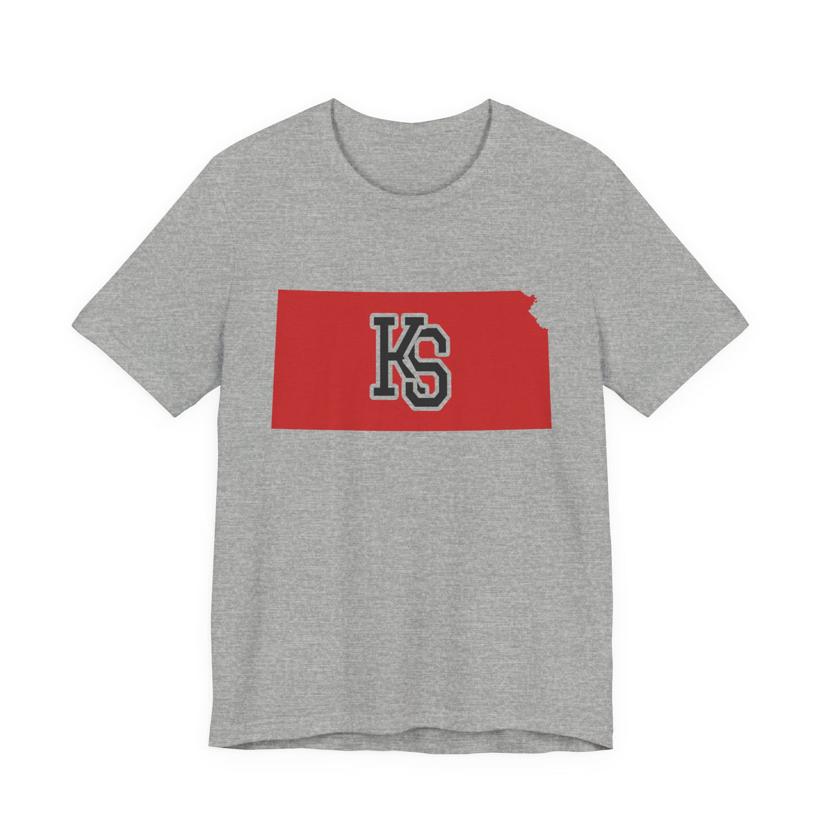 Kansas Varsity Monogram Map T-Shirt