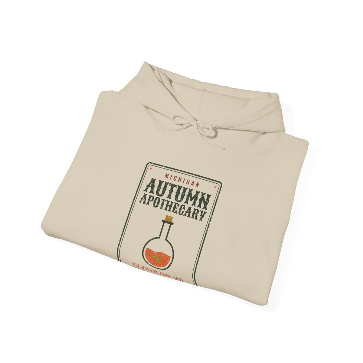 Michigan Autumn Apothecary Label Hoodie