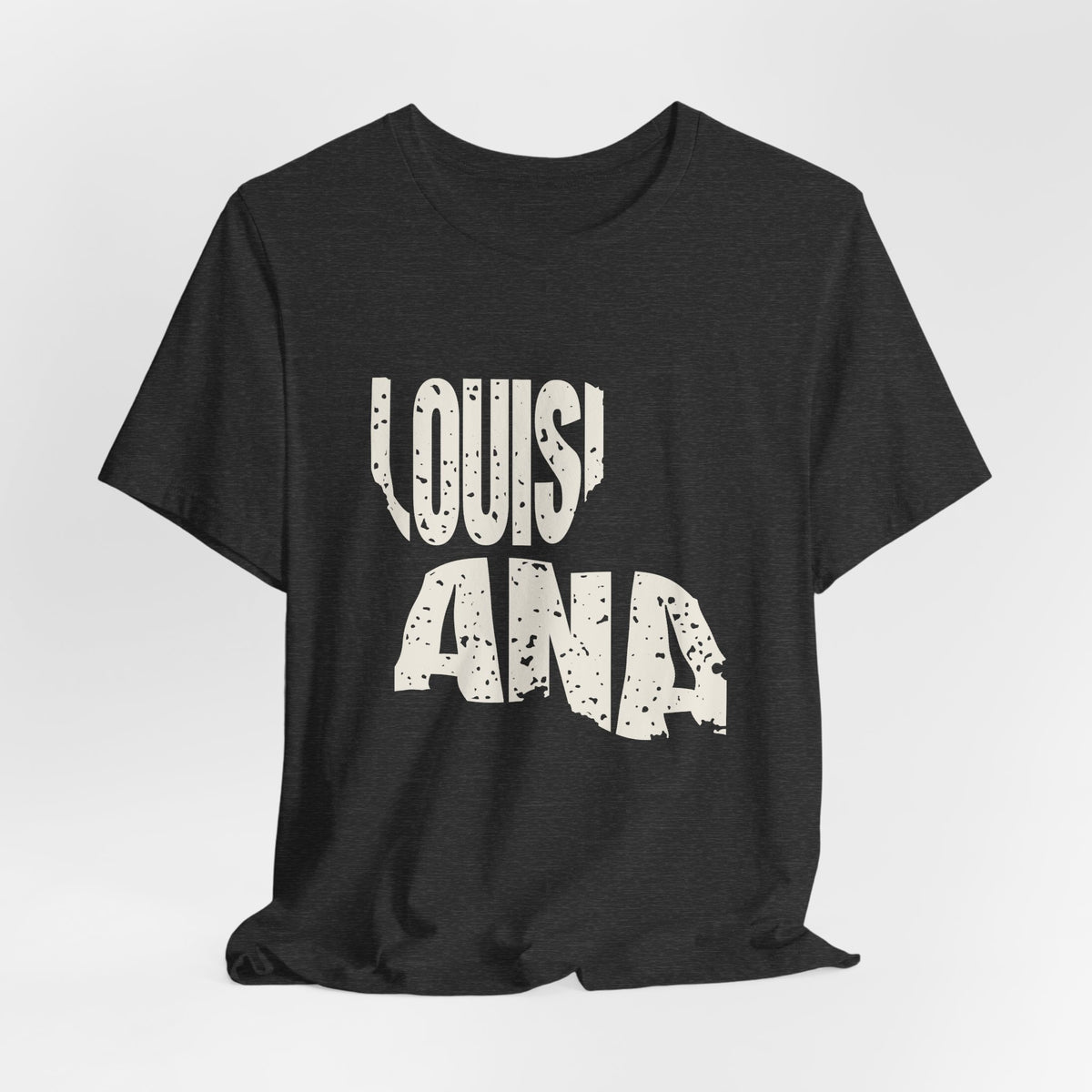 Louisiana Vintage Letters Map T-Shirt