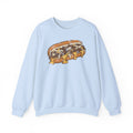 Philly Cheesesteak Retro Food Illustration Crewneck Sweatshirt