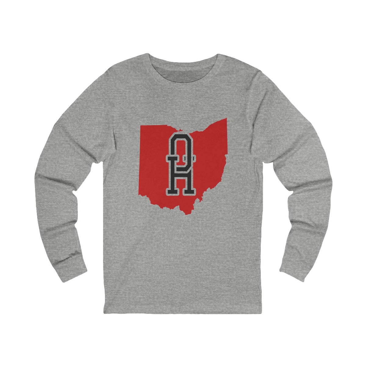 Ohio Varsity Monogram Map Long Sleeve Tee