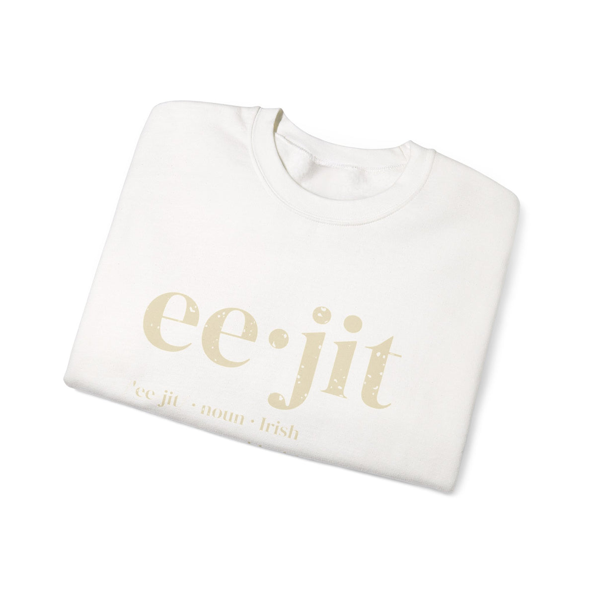 Eejit Irish Slang Dictionary Definition Crewneck Sweatshirt