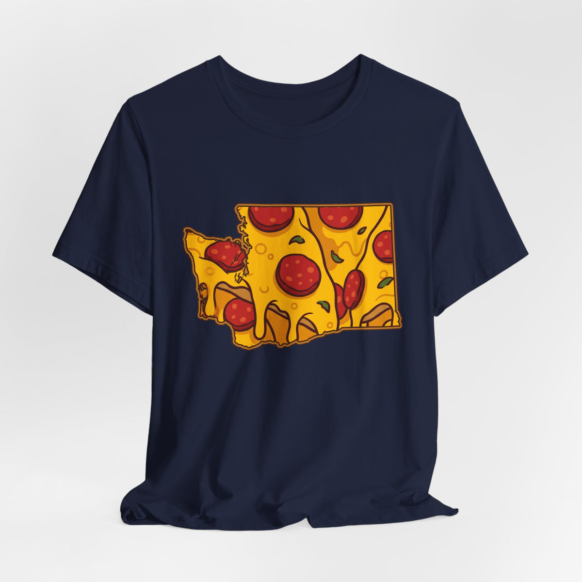 Washington Pizza Map T-Shirt
