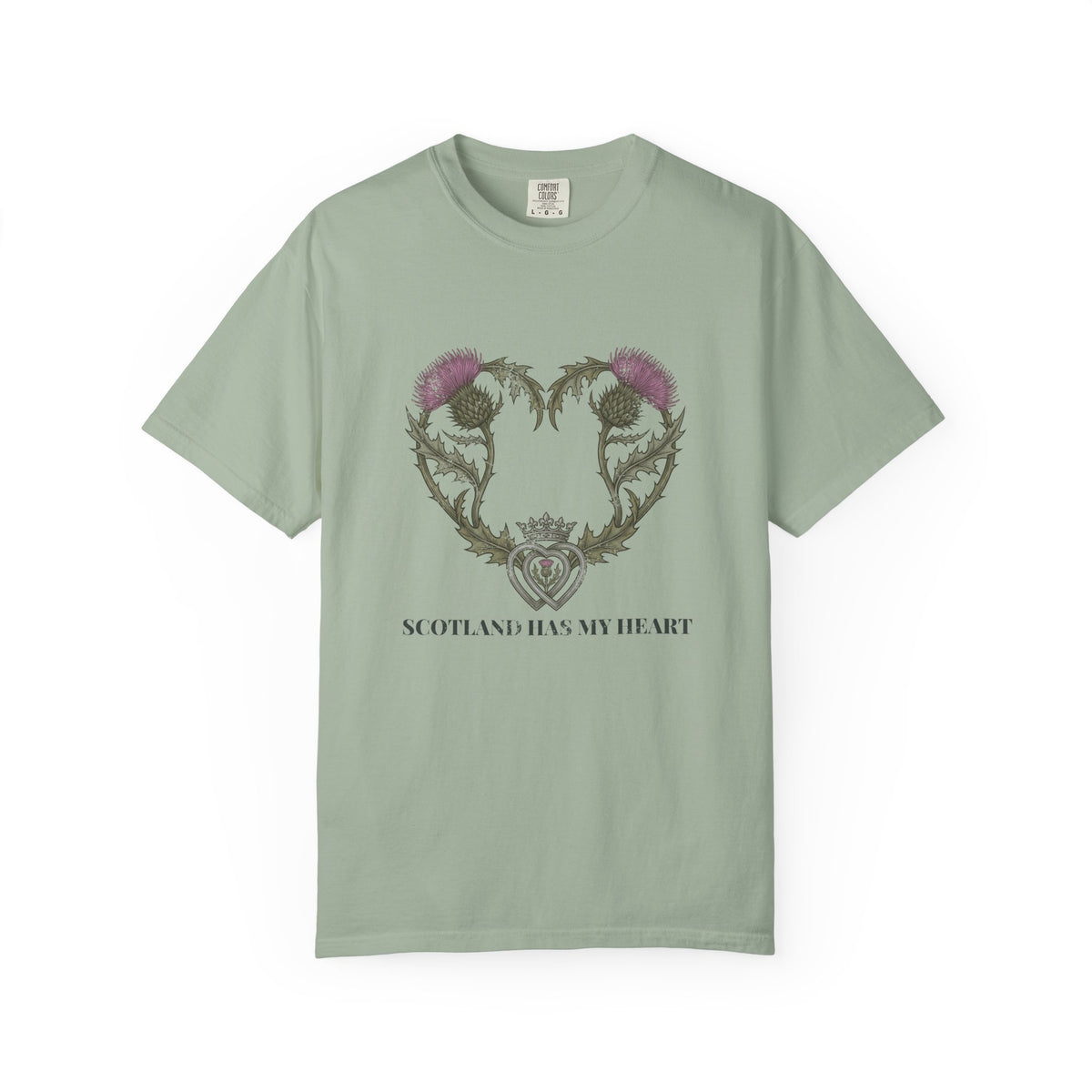 Scotland Has My Heart Purple Thistles T-Shirt