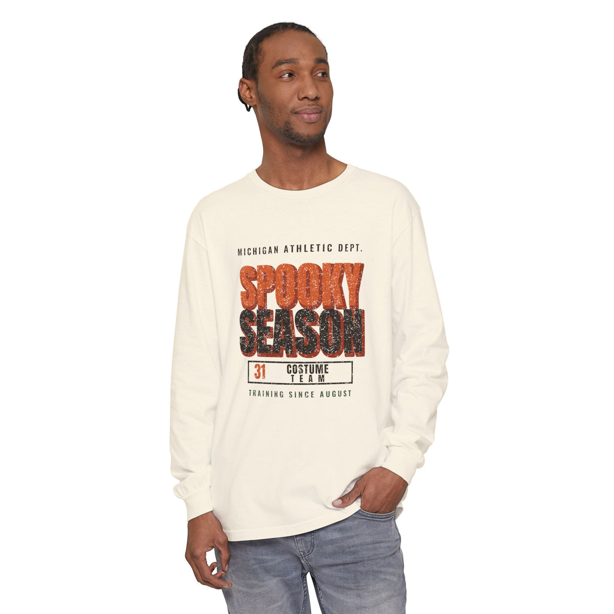 Michigan Spooky Season Athletic Dept. Long Sleeve Tee
