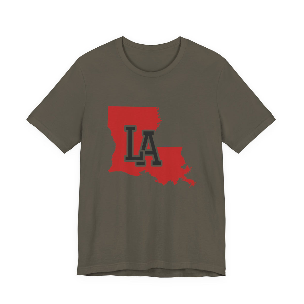 Louisiana Varsity Monogram Map T-Shirt