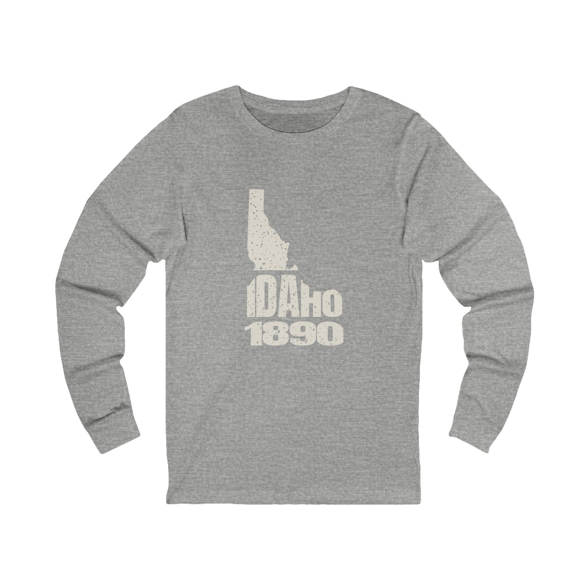 Idaho Vintage Letters Map Long Sleeve Tee