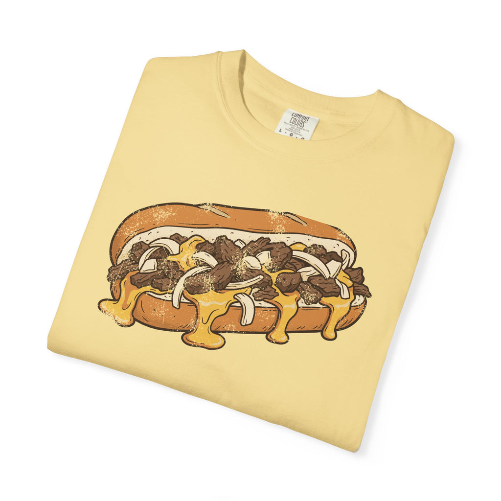 Philly Cheesesteak Retro Food Illustration T-Shirt